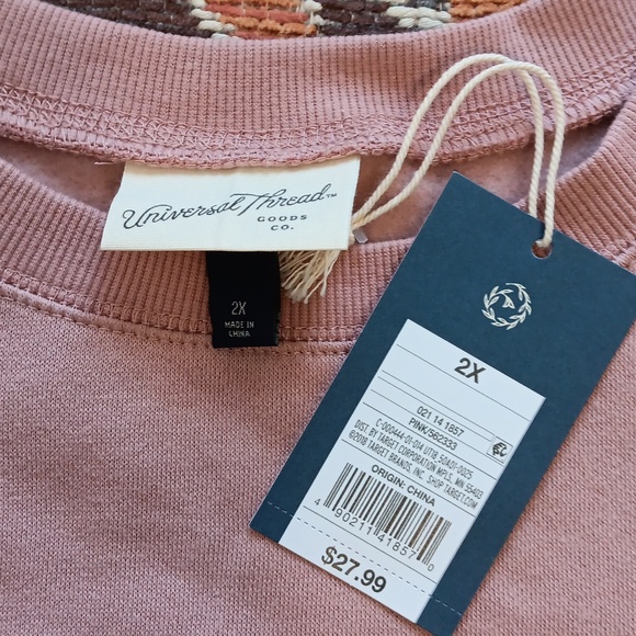 Universal Thread Rose Sweatshirt - Picture 2 of 2